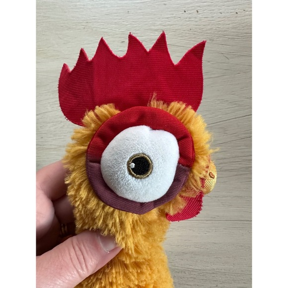 Disney Hei Hei Plush Toy Moana Stuffed Animal Chicken Rooster Yellow 12"‎  Green - Picture 10 of 11